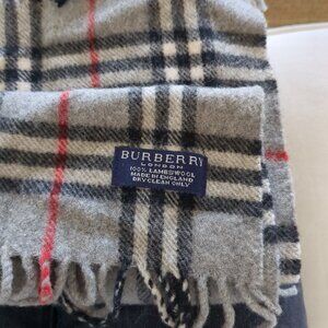Lambswool Plaid Burberry Scarf